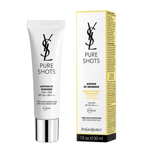 ysl spf 50|PROTECT WITH PURE SHOTS AIRTHIN UV DEFENDER BY .